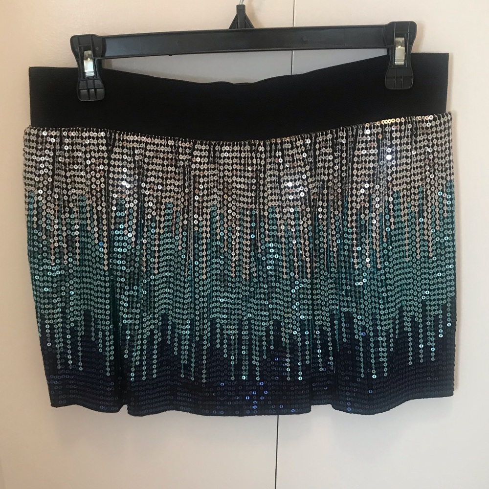 Free people sequined mini skirt